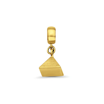 14K Yellow Gold Pyramid Charm for Mix&Match Pendant 17mmX7mm 1.0 grams